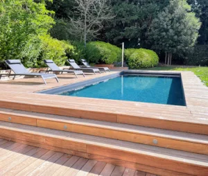 Piscine et paysage Normandie à Bosc-Bordel