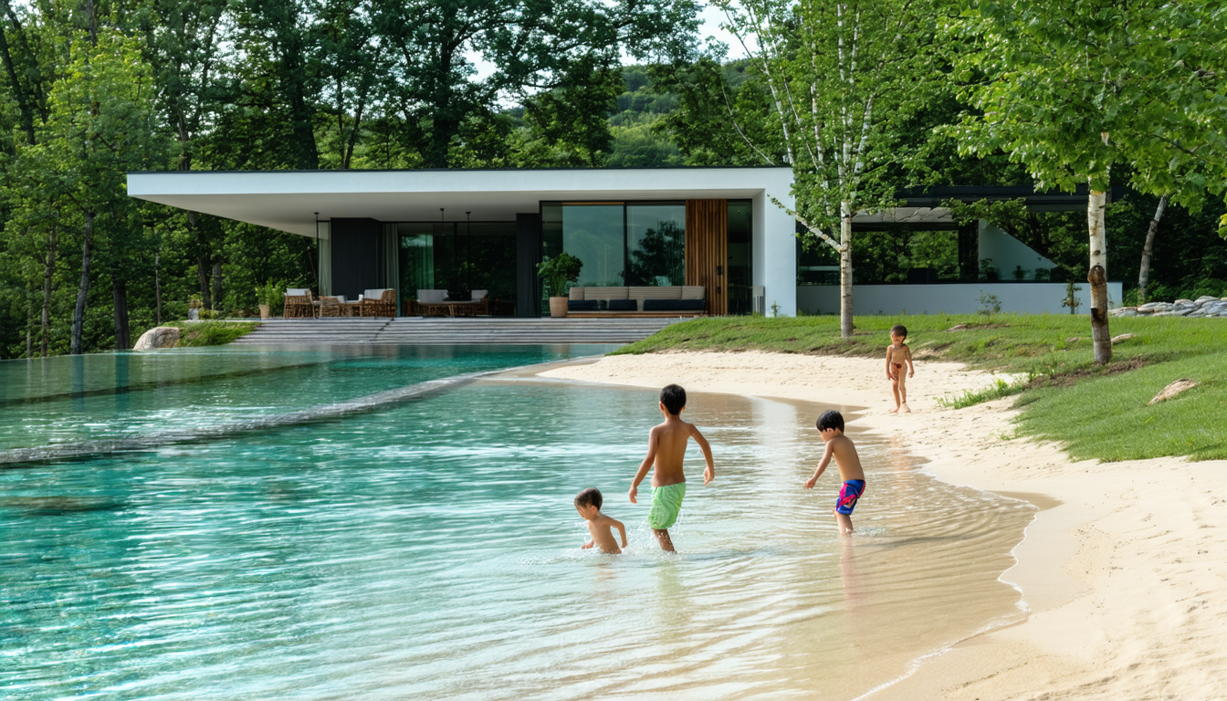 découvrez comment concevoir une plage immergée à pente douce, idéale pour offrir un espace sécurisé et agréable aux enfants lors de leurs activités aquatiques. apprenez les meilleures pratiques pour allier sécurité et esthétique dans votre aménagement.